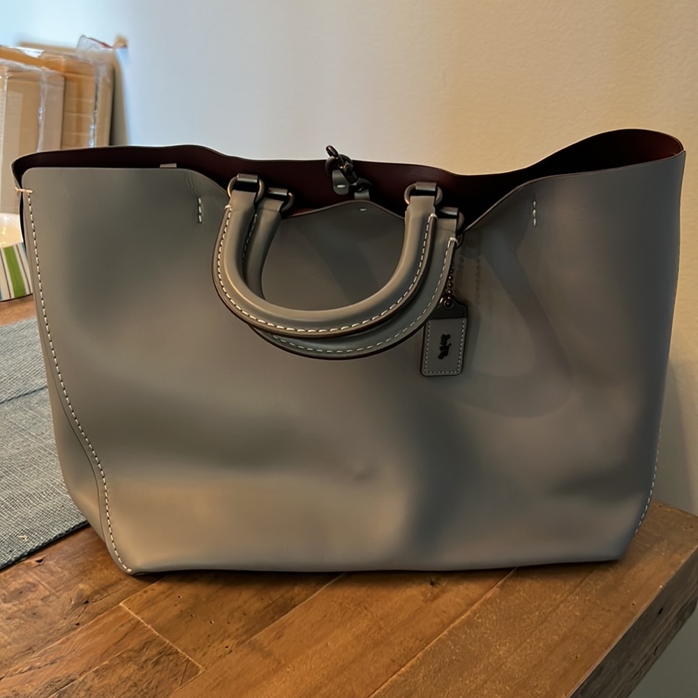 Large Leather Tote, never used